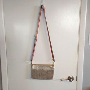 Boden metallic gold crossbody